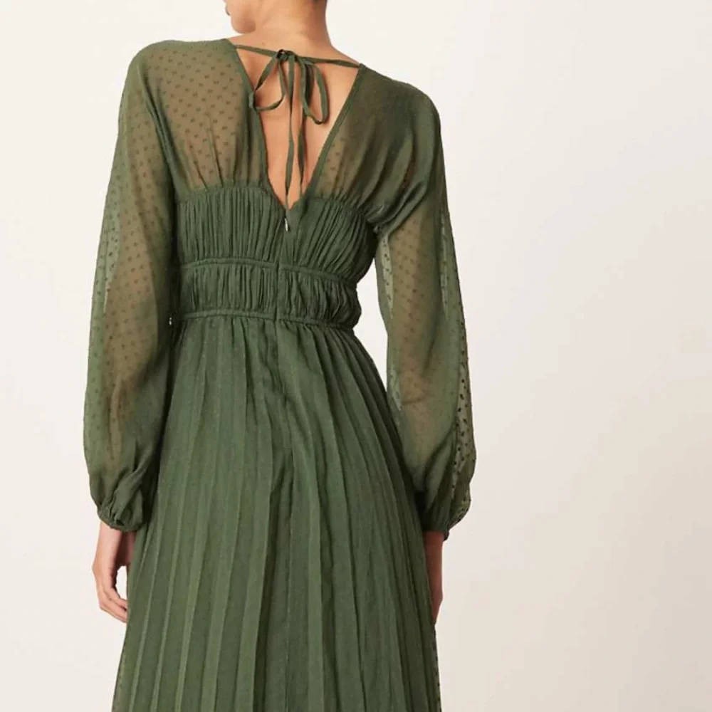 ASOS Forest Green Long Sleeve Dress - Picture 2 of 3